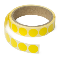 Etykiety do znakowania okrągłe żółte, 1000 etykiet, fi  18 mm, 123drukuj 3377C 300796