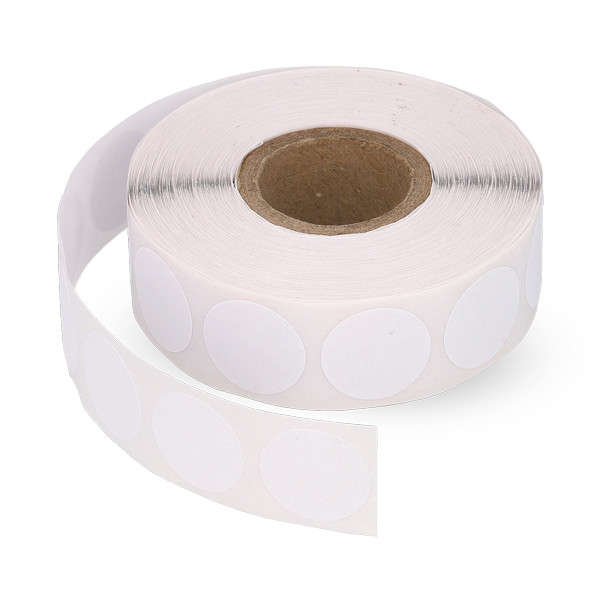 Etykiety do znakowania okrągłe białe, 1000 etykiet, fi 18 mm, 123drukuj 300795 - 1