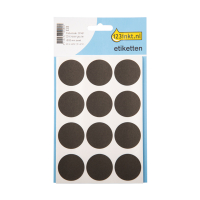 Etykiety do znakowania okrągłe czarne (240 etykiet, fi 32 mm), 123drukuj  301491