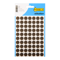 Etykiety do znakowania okrągłe czarne (280 etykiet, fi 13 mm), 123drukuj 1869C 301477