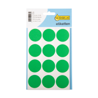 Etykiety do znakowania okrągłe zielone (240 etykiet, fi 32 mm), 123drukuj 2275C 301489