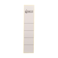 Etykiety grzbietowe 39 x 191 mm samoprzylepne, szare (10 szt.), 123drukuj 301659