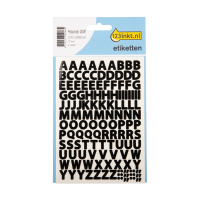 Etykiety litery A-Z czarne, 123drukuj 301497