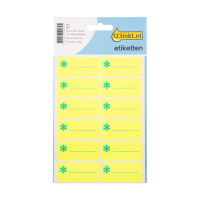 Etykiety na mrożonki 23 x 50 mm żółto-niebieskie (60 etykiet), 123drukuj 301495