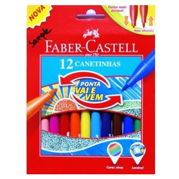 Faber-Castell Flamastry "chowające się" Faber-Castell 12 kol. 150112FC 246571 - 1