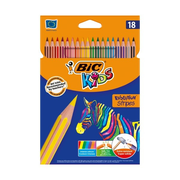 Faber-Castell Kredki ołówkowe Bic Kids 18 szt. 111224FC 246448 - 1