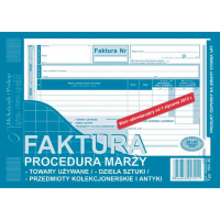 Faktura procedura marży - tow. używane/ - dz. sztuki/ - przedm. kolekc. i antyki 195-3 195-3E 246877