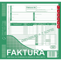 Faktura wzór pełny dla prowadzących sprzedaż w cenach brutto 148-2e 148-2E 246880