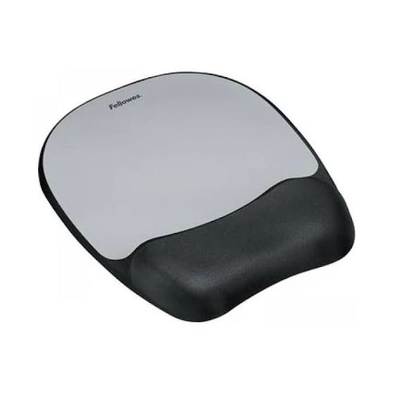 Fellowes Podkładka pod mysz Fellowes Memory z poduszką pod nadgarstek, czarno-szara 9175801 213252 - 1