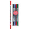 Flamastry dwustronne Double Point 4 kol. 246579 - 1