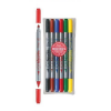 Flamastry dwustronne Double Point 6 kol. 246580 - 1