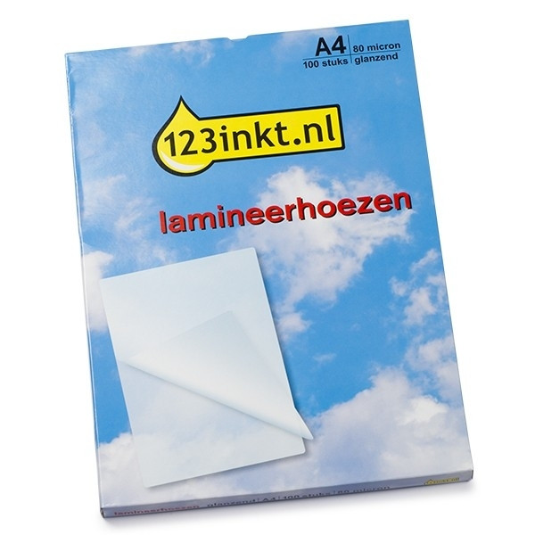 Folia do laminowania A4 błyszcząca 2x80 mikronów (100 sztuk), wersja 123drukuj 3740400C 3740489C 5306114C 74780000C IB585036C 300256 - 1