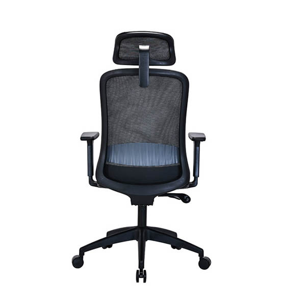 Fotel biurowy z zagłówkiem | Business Ecoline | Czarne | 123drukuj 302696 - 4