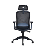 Fotel biurowy z zagłówkiem | Business Ecoline | Czarne | 123drukuj 302696 - 4