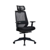 Fotel biurowy z zagłówkiem | Executive Officeline | Czarny | 123drukuj 302697 - 1