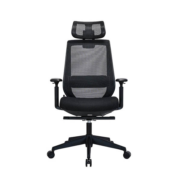 Fotel biurowy z zagłówkiem | Executive Officeline | Czarny | 123drukuj 302697 - 2
