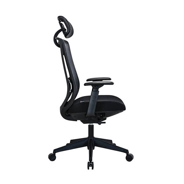 Fotel biurowy z zagłówkiem | Executive Officeline | Czarny | 123drukuj 302697 - 3