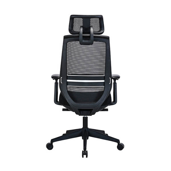 Fotel biurowy z zagłówkiem | Executive Officeline | Czarny | 123drukuj 302697 - 4