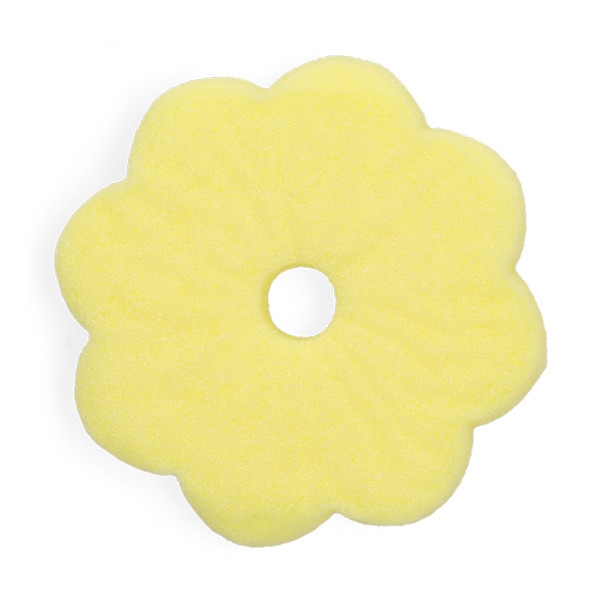 Gąbka szorująca żółta 100 Ø x 40 mm | 123drukuj SDR07386 - 1