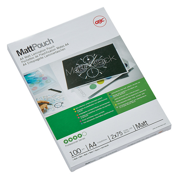 GBC Folia do laminowania GBC A4 mat 2x75 mikronów, (100 sztuk) 3747240 207613 - 1