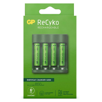 GP Ładowarka podstawowa USB GP + akumulator GP 850 ReCyko AAA / HR03 Ni-Mh (4 szt.) AA AAA HR03 HR06 AGP00100