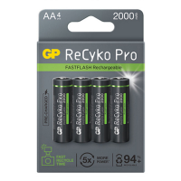 GP Akumulatorki AA GP 2000 ReCyko Pro Photo Flash / HR06 Ni-Mh, 4 sztuki AA HR06 HR6 AGP00120