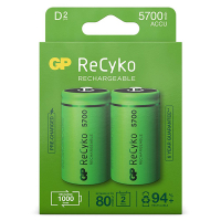 GP Akumulatorki GP 5700 ReCyko+ D LR20, 2 sztuki GP570DHCB 215058