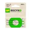 Akumulatorki GP 850 ReCyko AAA / HR03 Ni-Mh, 2 sztuki AGP00119 - 1