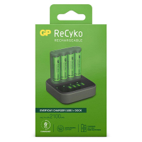 GP Dock Base Charger + akumulator GP 2100 ReCyko AA / HR06 Ni-Mh (4 sztuki) AA AAA HR03 HR06 AGP00109