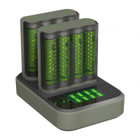 GP Szybka ładowarka GP Dock + akumulator GP 2600 ReCyko AA / HR06 Ni-Mh (8 sztuk) AA AAA HR03 HR06 AGP00106
