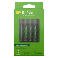 GP Szybka ładowarka GP USB + akumulator GP 950 ReCyko AAA / HR03 Ni-Mh, 4 sztuki AA AAA HR03 HR06 AGP00107