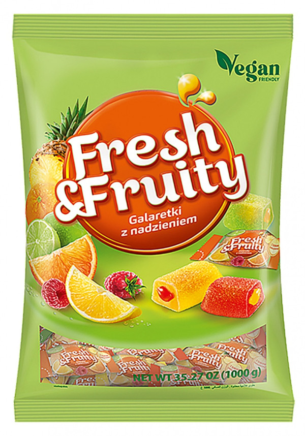 Galaretki z nadzieniem Wawel Fresh&Fruity, 1kg 700375 - 1