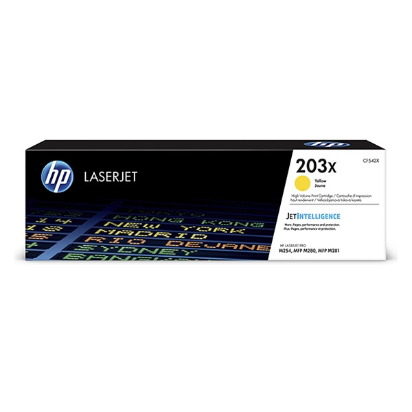 HP 203X (CF542X) toner żółty, zwiększona pojemność, oryginalny CF542X 055218 - 1