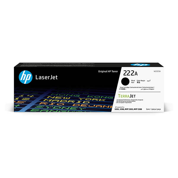HP 222A (W2220A) toner czarny, oryginalny 093352 - 1