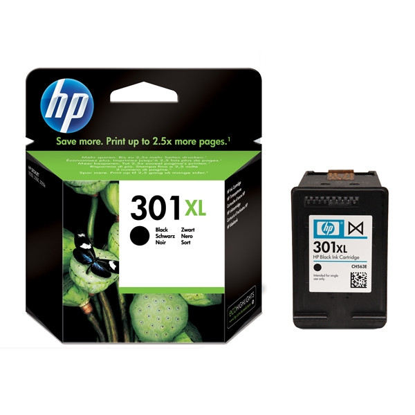 HP 301XL (CH563EE) tusz czarny, zwiększona pojemność, oryginalny CH563EE 044034 - 1