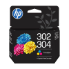 HP 302/304 (B7RT6AE) tusz kolorowy, oryginalny 055628 - 1