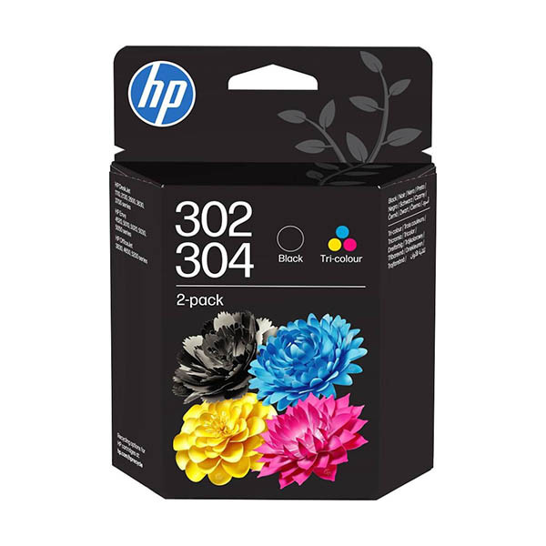 HP 302/304 (B82L1AE) podwójny pakiet czarny + kolorowy, oryginalny 055630 - 1