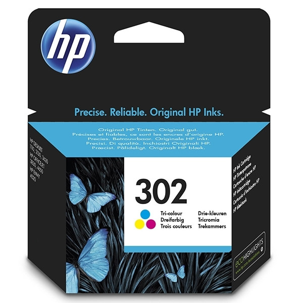 HP 302 (F6U65AE) tusz kolorowy, oryginalny F6U65AE 044450 - 1