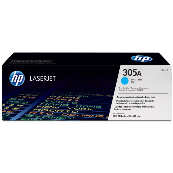 HP 305A (CE411A) toner niebieski, oryginalny CE411A 054060 - 1