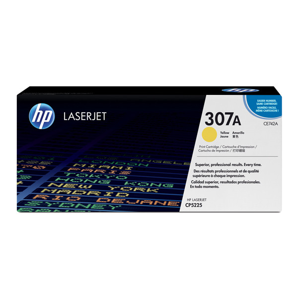 HP 307A (CE742A) toner żółty, oryginalny CE742A 039906 - 1