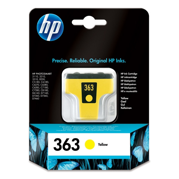 HP 363 (C8773EE) tusz żółty, oryginalny C8773EE 031785 - 1