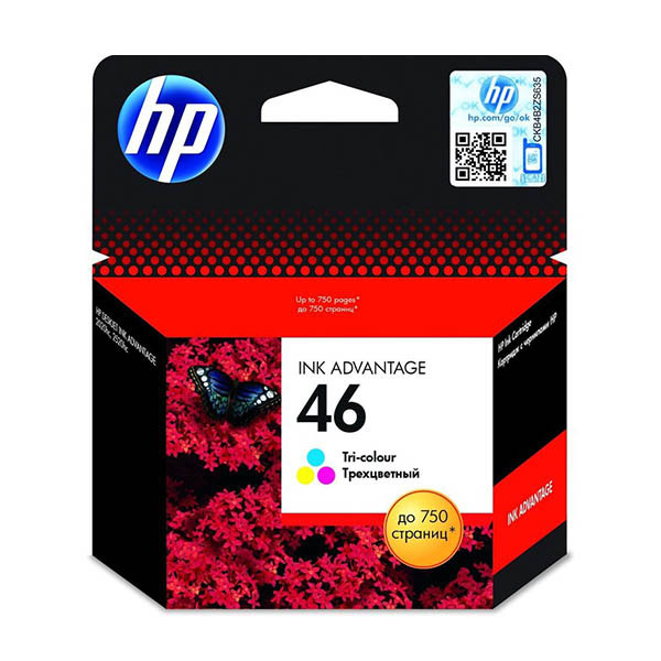 HP 46 (CZ638AE) tusz kolorowy, oryginalny 055148 - 1