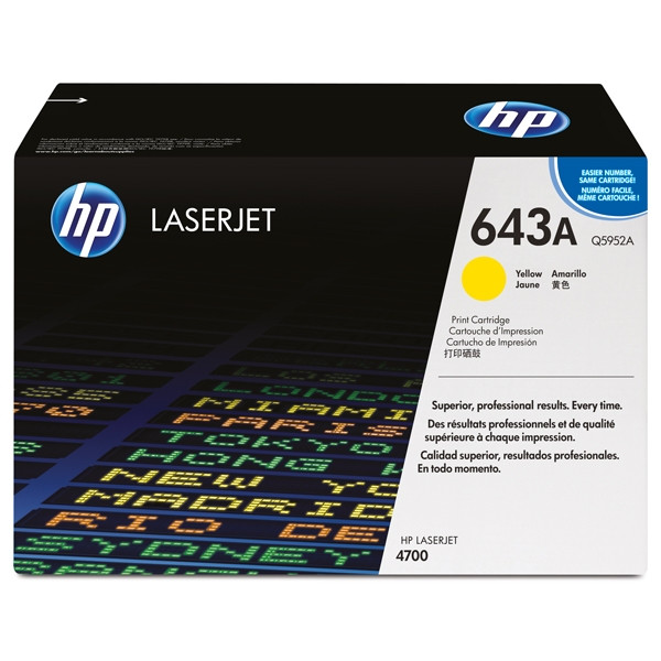 HP 643A (Q5952A) toner żółty, oryginalny Q5952A 039625 - 1