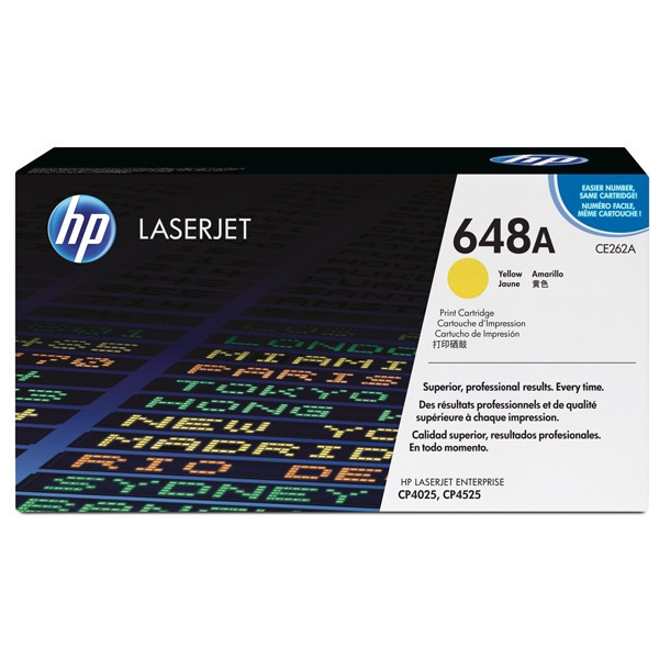 HP 648A (CE262A) toner żółty, oryginalny CE262A 039898 - 1