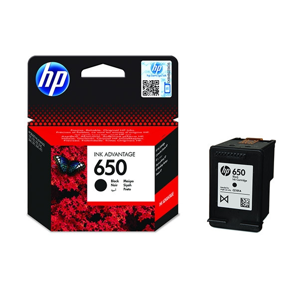 HP 650 (CZ101AE) tusz czarny, oryginalny CZ101AE 044212 - 1