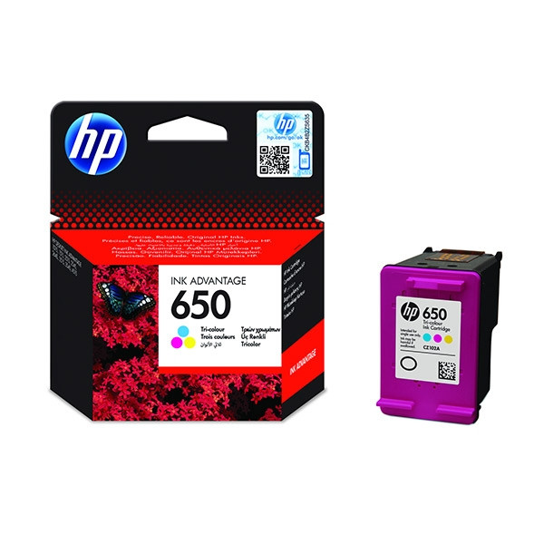 HP 650 (CZ102AE) tusz kolorowy, oryginalny CZ102AE 044214 - 1