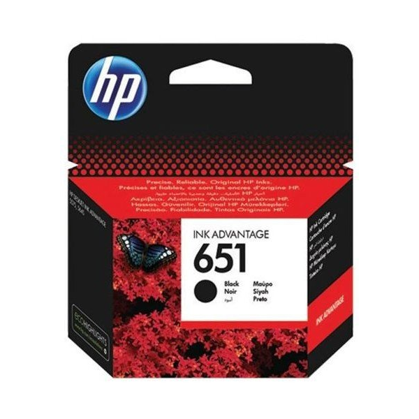 HP 651 (C2P10AE) tusz czarny, oryginalny C2P10AE 044550 - 1