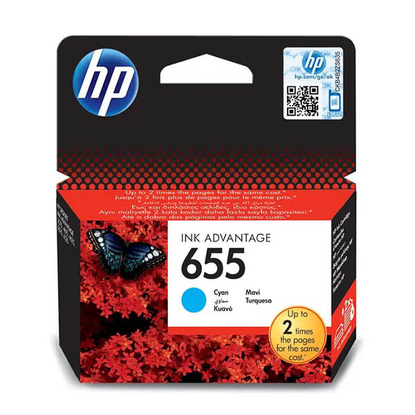 HP 655 (CZ110AE) tusz niebieski, oryginalny 044218 - 1