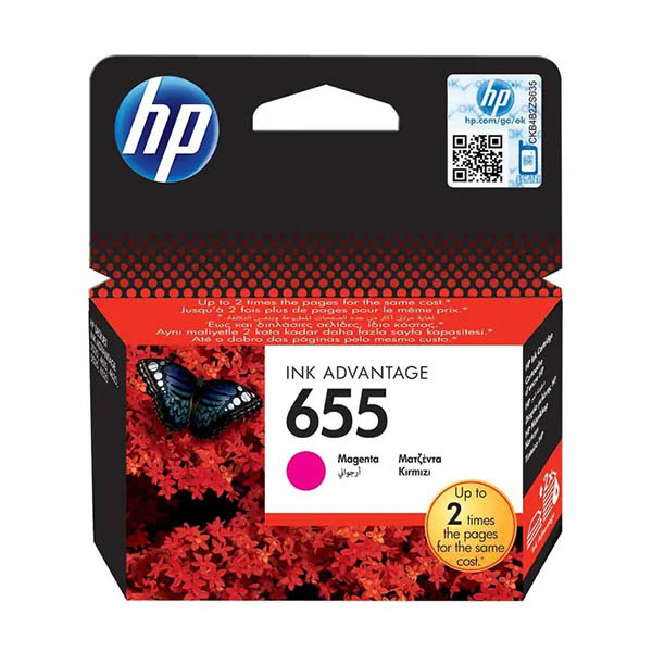 HP 655 (CZ111AE) tusz czerwony, oryginalny 044220 - 1