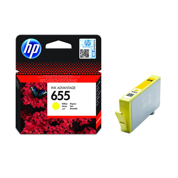 HP 655 (CZ112AE) tusz żółty, oryginalny CZ112AE 044222 - 1